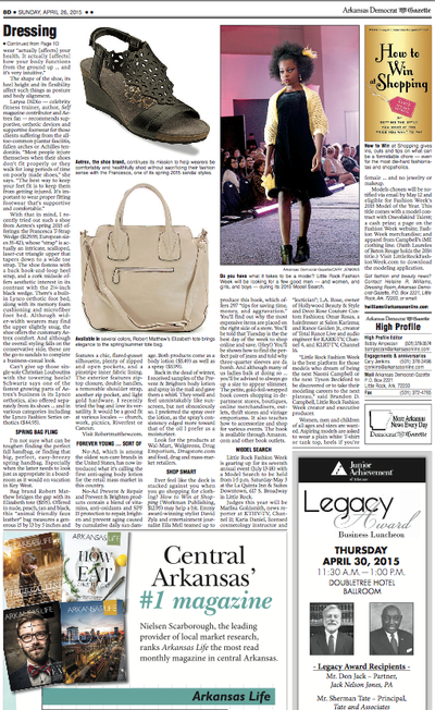 RM Elizabeth tote featured in the Arkansas Gazette