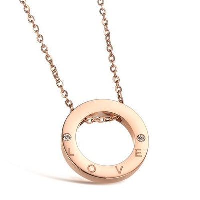 Necklace, Jewelry - Robert Matthew Rose Gold Eternity Necklace